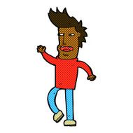 comic cartoon loudmouth man N2