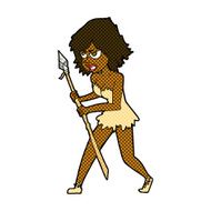 comic cartoon cave girl N2