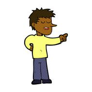 comic cartoon man pointing N27
