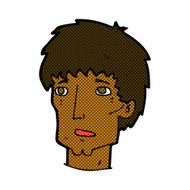 comic cartoon worried man N14
