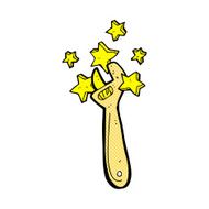 comic cartoon adjustable spanner N4