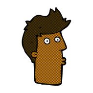 comic cartoon surprised man N23