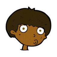 comic cartoon surprised boy N4