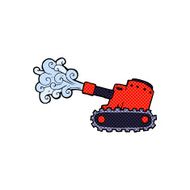 comic cartoon army tank N2