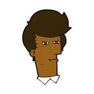 comic cartoon man narrowing eyes N7