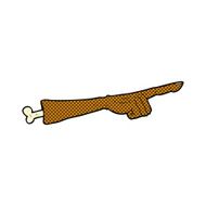 comic cartoon pointing arm N5