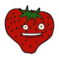 comic cartoon strawberry N11