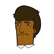 comic cartoon man narrowing eyes N8