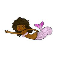 comic cartoon mermaid N10