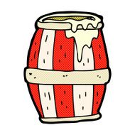 comic cartoon barrel