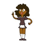 comic cartoon worried maid N2