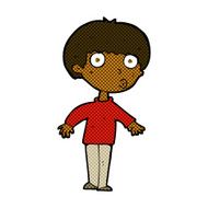comic cartoon surprised boy N5