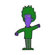 comic cartoon vampire man N16