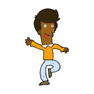 comic cartoon man dancing N2