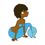 comic cartoon pretty mermaid N6