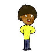 comic cartoon happy man N69