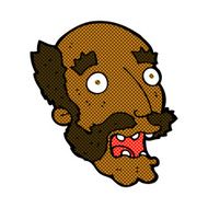 comic cartoon shocked old man N4