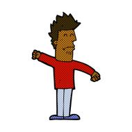 comic cartoon stressed man N9