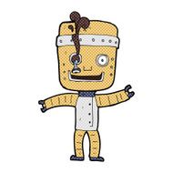 comic cartoon funny old robot N2
