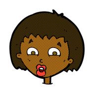 comic cartoon shocked expression N3