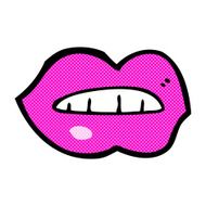 comic cartoon pink lips