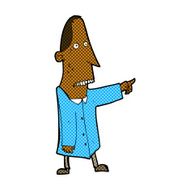 comic cartoon ugly man pointing N2