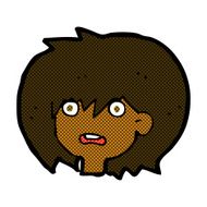 comic cartoon shocked expression N4