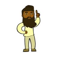 comic cartoon man with idea N17