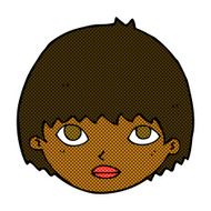 comic cartoon girl staring N2