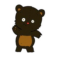 cute black bear comic cartoon N2