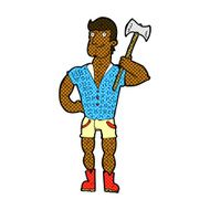 comic cartoon lumberjack N2