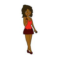comic cartoon attractive office woman N2