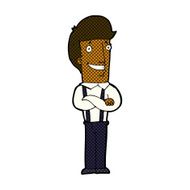 comic cartoon proud man N4
