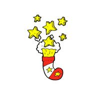 comic cartoon magic christmas stocking N2
