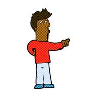 comic cartoon man pointing N30