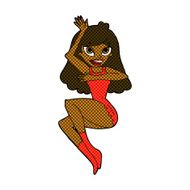 comic cartoon woman in lingerie N6
