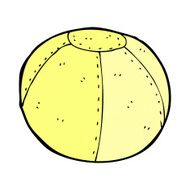 comic cartoon stitched football
