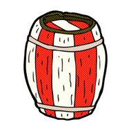 comic cartoon painted barrel N2