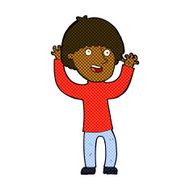 comic cartoon happy boy laughing N6