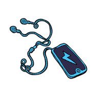 comic cartoon music player N2