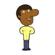comic cartoon happy man N71