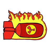 comic cartoon nuclear bomb N4
