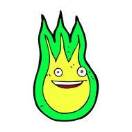 comic cartoon friendly fireball N4