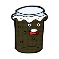 comic cartoon glass of stout beer