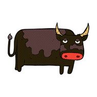 comic cartoon cow N6