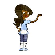 comic cartoon waitress N5