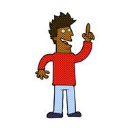 comic cartoon man with great new idea N2