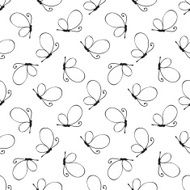 Seamless butterfly pattern