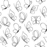 Seamless butterfly pattern N3