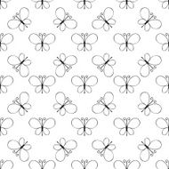 Seamless butterfly pattern N4